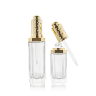 Grosir 25g 45g 30ml 40ml 50ml Botol Kaca Kosmetik Set Toples Kaca untuk Botol Lotion Krim Wajah Perawatan Kulit