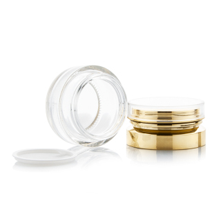 Kemasan Kosmetik Kosong Wadah Kaca Perawatan Kulit 32g 40ml 100ml 120ml Botol Lotion dengan Tutup Pompa