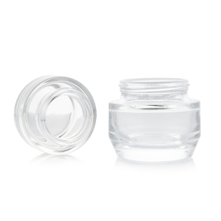 30g 40g 40ml 100ml 130ml Pump Cosmetic Empty Frosted Glass Lotion Bottles Round Cream Jar with Gold Cap