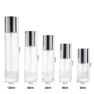 Flaconi per pompa per lozione in alluminio da 30 ml 40 ml 60 ml 80 ml 120 ml per spray per il corpo