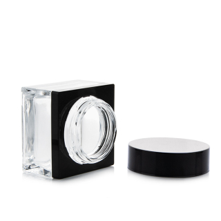 New Design 45g 60ml 100ml 120ml Cosmetic Square Acrylic Lotion Bottles With Pump Cap