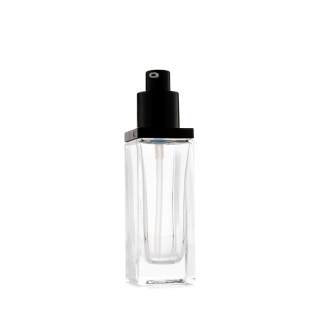 New Design 45g 60ml 100ml 120ml Cosmetic Square Acrylic Lotion Bottles With Pump Cap