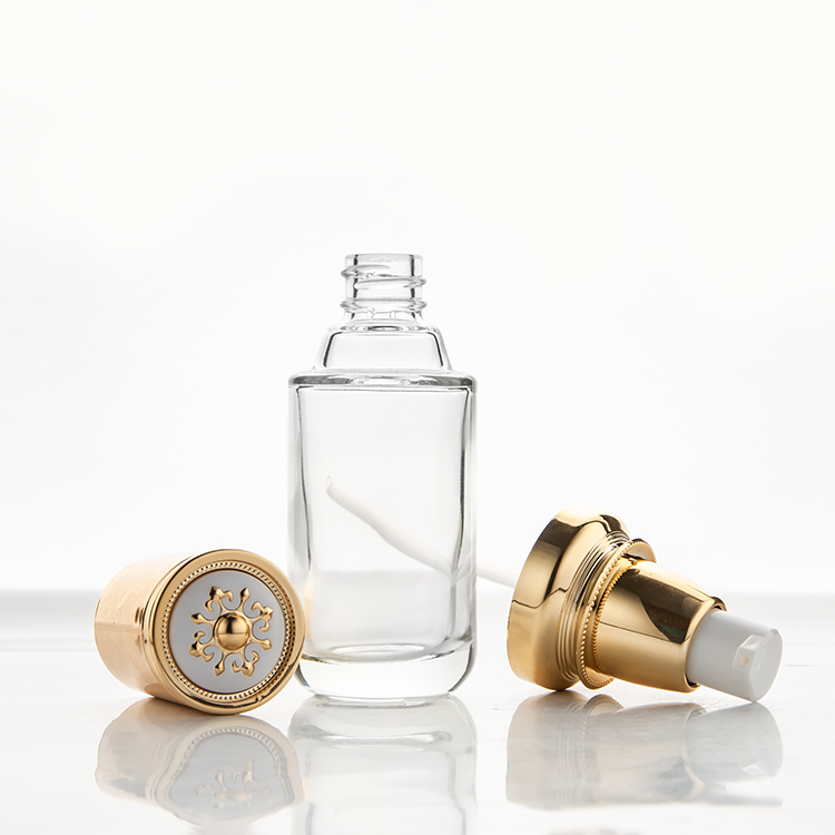 30 g 50 g 40 ml 100 ml 120 ml venta directa de fábrica tarro de crema corporal de vidrio botella de loción de vidrio