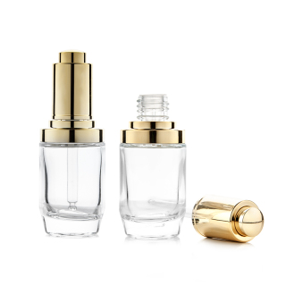 Botol lotion kosong, botol lotion transparan MOQ rendah dengan pompa