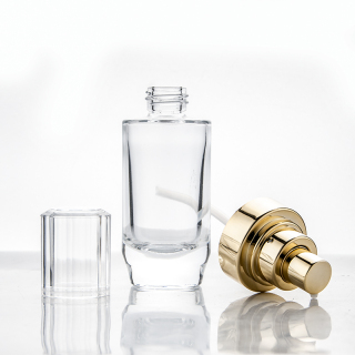 Botol lotion kosong, botol lotion transparan MOQ rendah dengan pompa