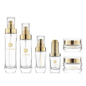 Botol lotion kosong, botol lotion transparan MOQ rendah dengan pompa