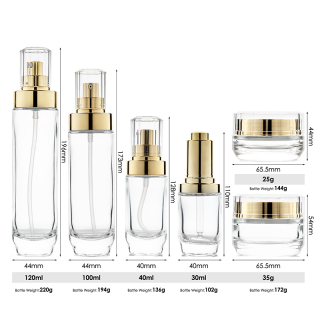 Botol lotion kosong, botol lotion transparan MOQ rendah dengan pompa