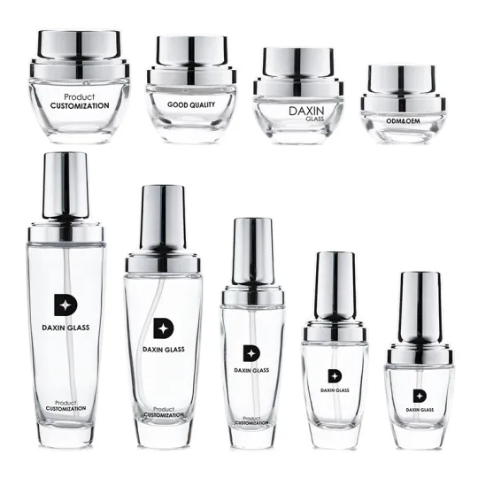 25ml 35ml 50ml 100ml 130ml botellas de bomba de loción de vidrio botella de vidrio para loción