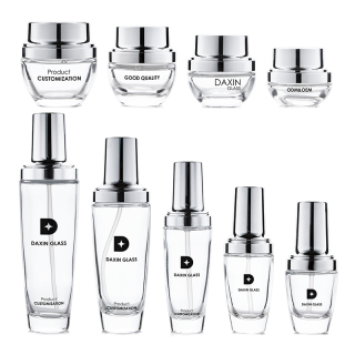 25ml 35ml 50ml 100ml 130ml botellas de bomba de loción de vidrio botella de vidrio para loción