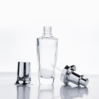 25ml 35ml 50ml 100ml 130ml glass lotion pump bottles glass bottle for lotion