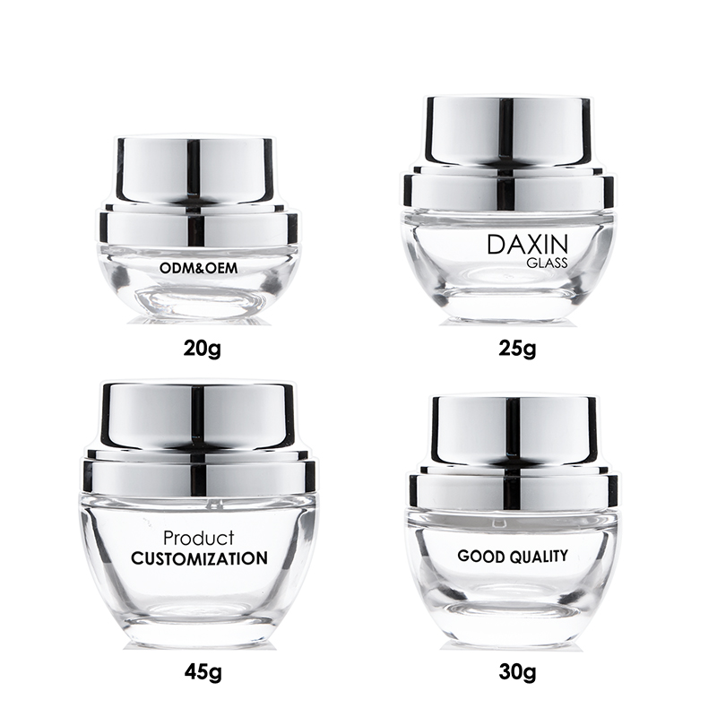 Flacons en verre à pompe pour lotion, de 25 ml, 35 ml, 50 ml, 100 ml et 130 ml.