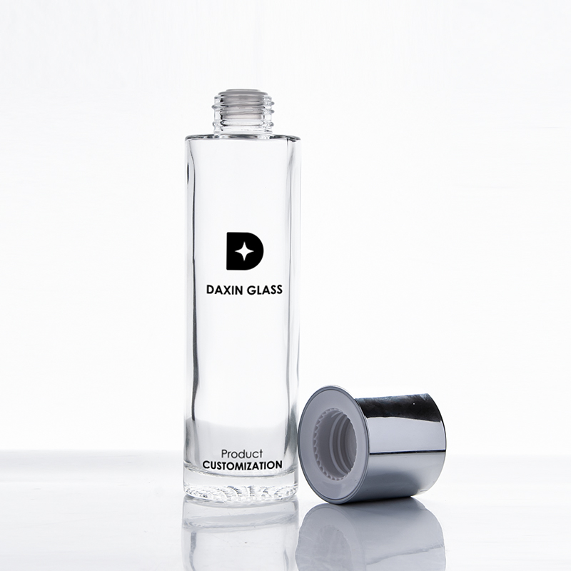Botol lotion kaca buram bening 25g/35g/35ml/80ml/100ml dengan pompa lotion