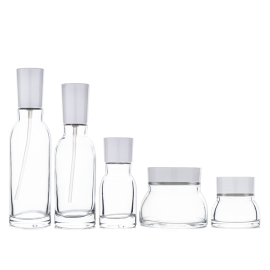 45 جرام 130 جرام كريم جرة مخصص وجه كريم جرة زجاجية فارغة مرطبانات كريم الوجه