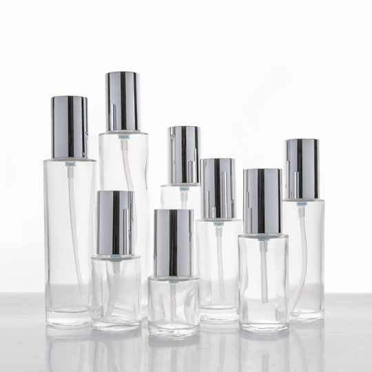 الجملة شعار مخصص واضح حاوية زجاجة مضخة محلول لوشن