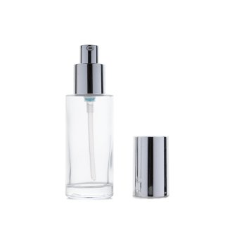 Grosir Logo Kustom Clear Lotion Pump Botol Wadah untuk Lotion