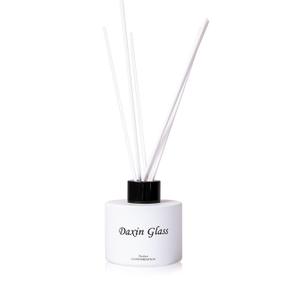 100ml Kosong Putih / Hitam Mewah Kaca Reed Aroma Diffuser Botol Grosir