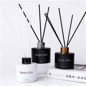 100ml Kosong Putih / Hitam Mewah Kaca Reed Aroma Diffuser Botol Grosir