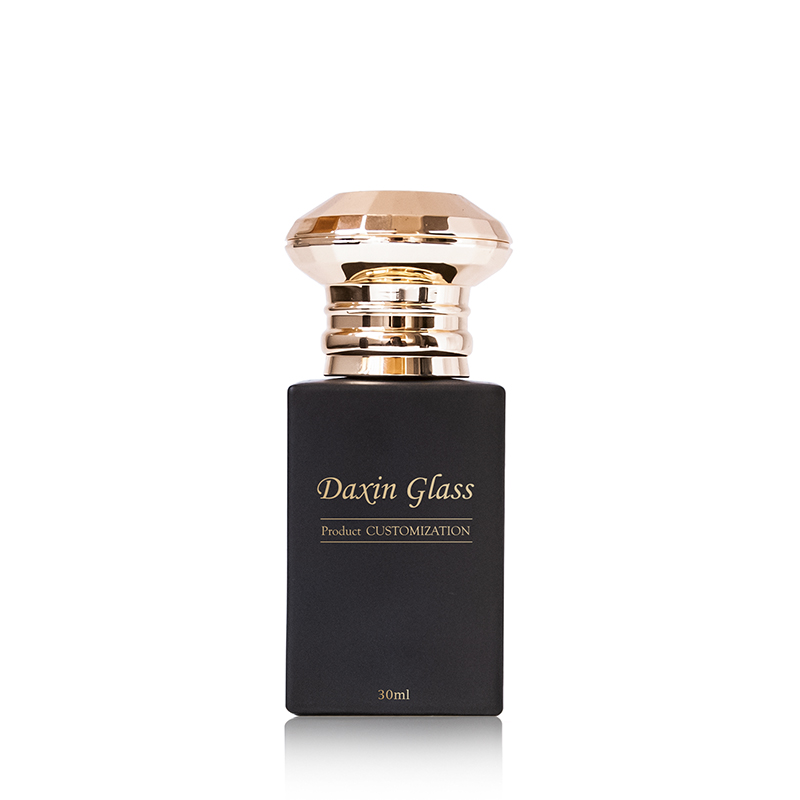 Schwarze Glasflasche, 30 ml, Parfümflasche mit Box