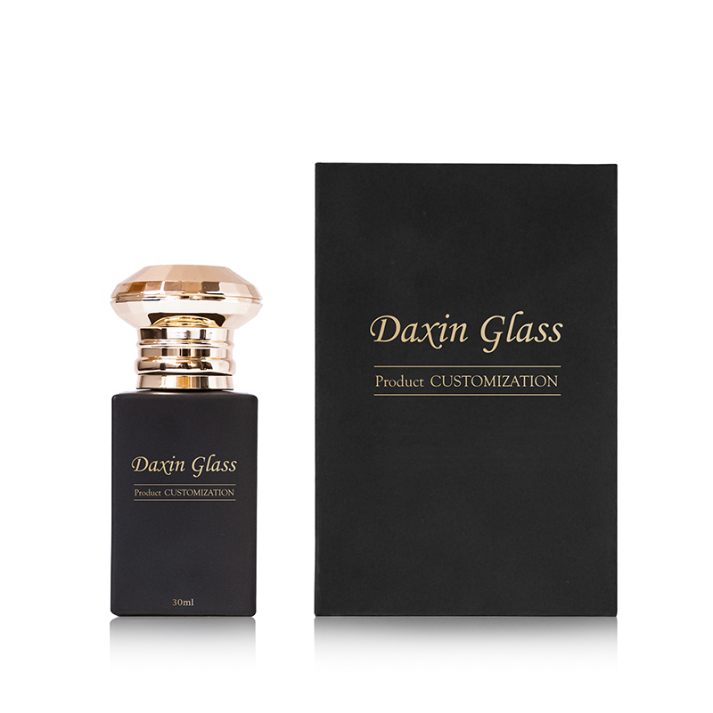 Schwarze Glasflasche, 30 ml, Parfümflasche mit Box