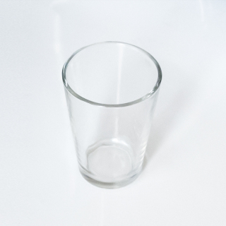 Barattoli di candele rotondi trasparenti con coperchi