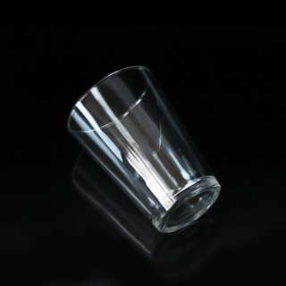 Barattoli di candele rotondi trasparenti con coperchi