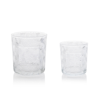 Clear Glass Candle Jars with Wooden Lids