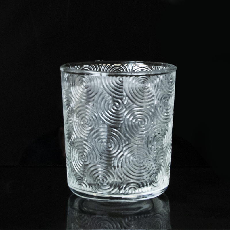 candle glass jar with lid