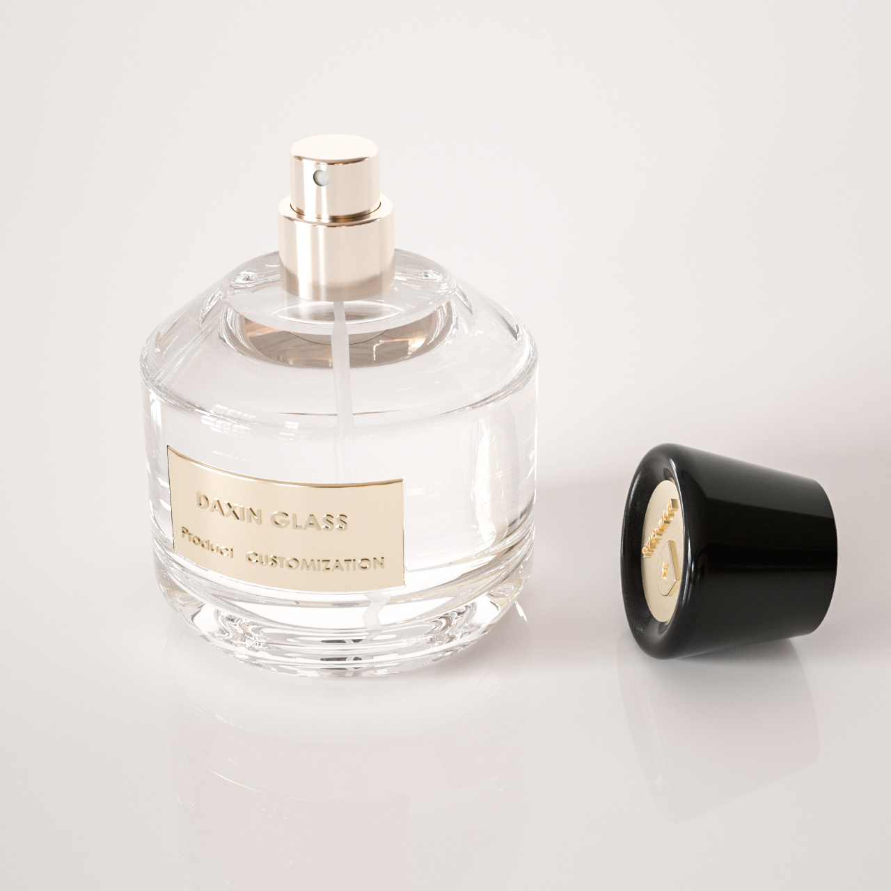 Botol Parfum Kaca 50ml, Botol Semprot Kabut Halus