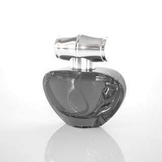 Heart-shaped Black Glass 100ml Perfume Bottle