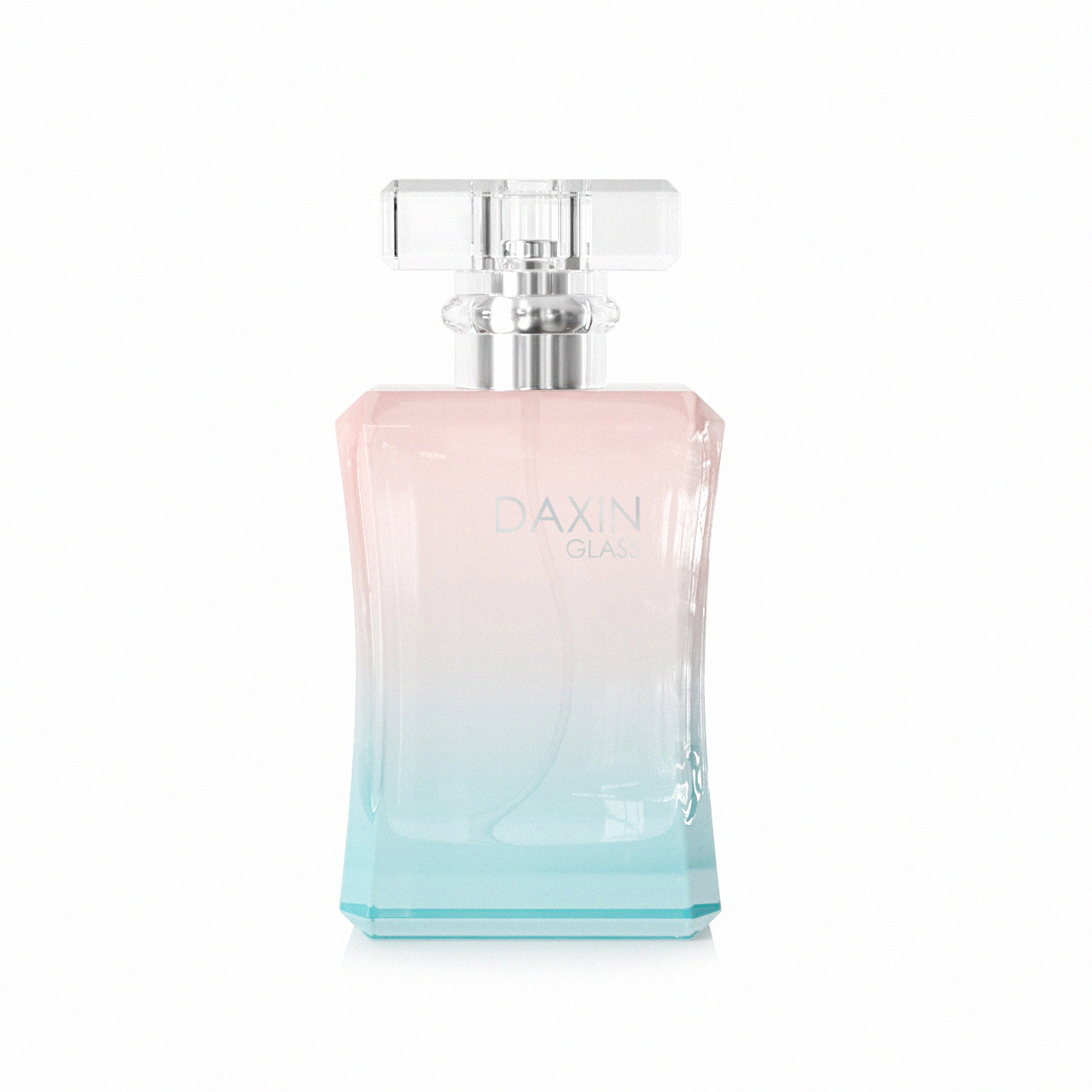 Botol Minyak Wangi Kaca Segi Empat Kecerunan Mudah Alih 50ml
