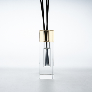 100ml Clear Square Unique Diffuser Bottle