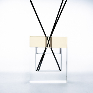 100ml Clear Square Unique Diffuser Bottle