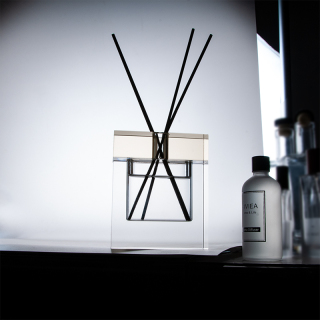 100ml Clear Square Unique Diffuser Bottle