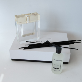 100ml Clear Square Unique Diffuser Bottle