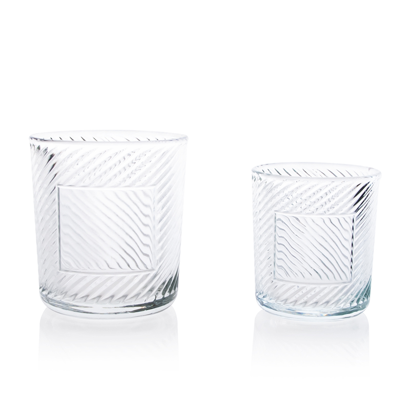 200 ml 360 ml Kerzenglas mit einzigartigem Muster