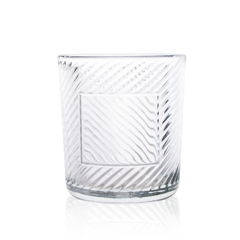 200 ml 360 ml Kerzenglas mit einzigartigem Muster