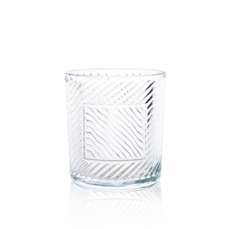 200 ml 360 ml Kerzenglas mit einzigartigem Muster