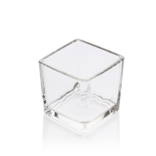 75ml Clear Cube Shape Candle Jar