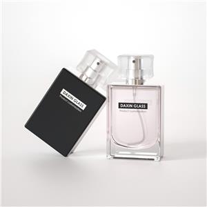 30ml Portable Square Empty Glass Perfume Atomizer Bottle