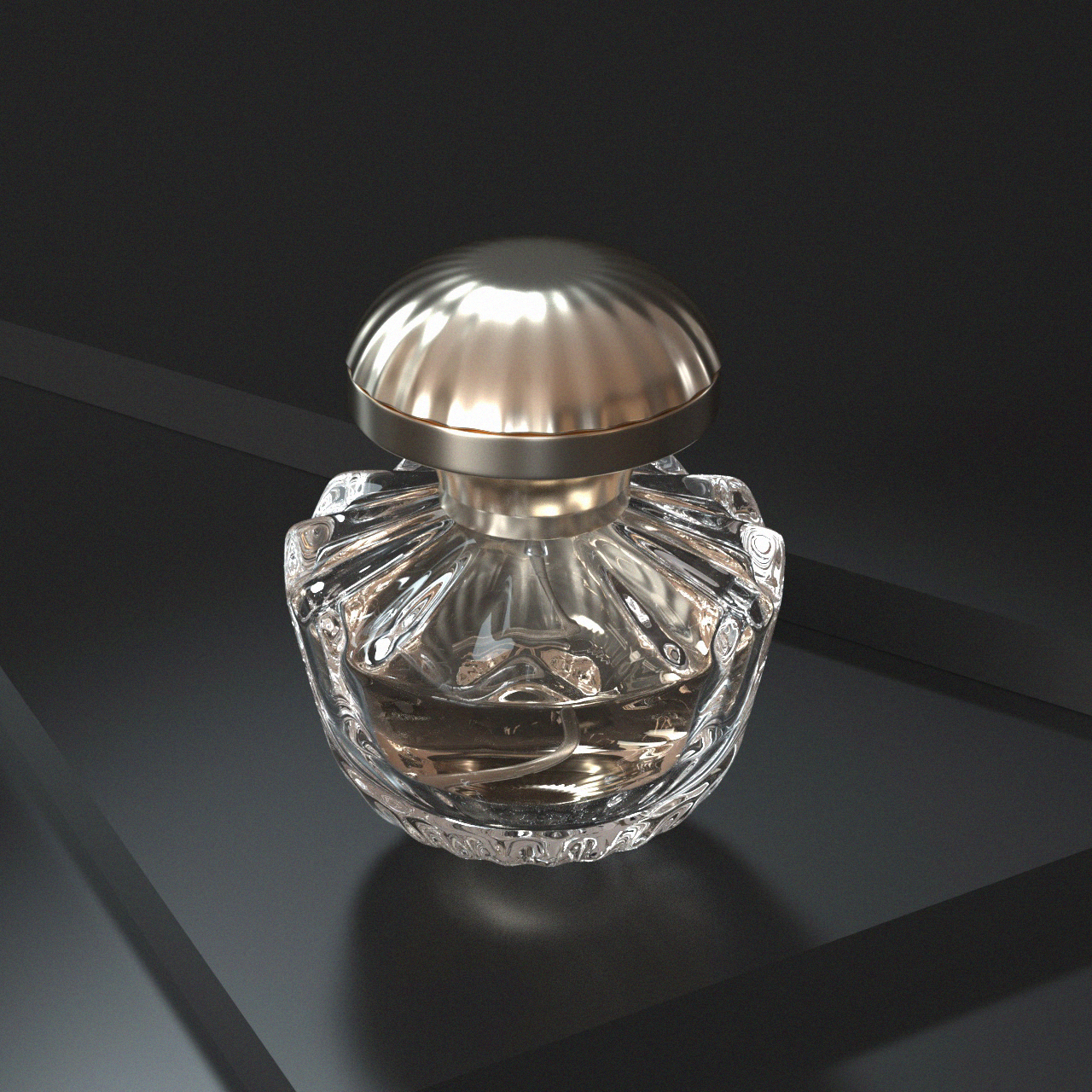 shell shaped perfume bottle