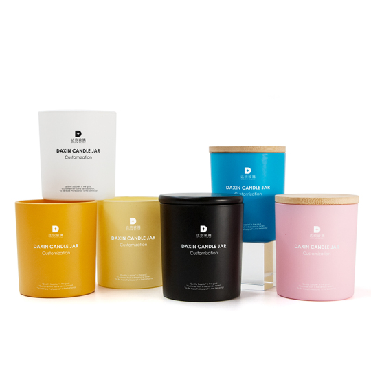 Campione gratuito di vasetti di candele in vetro di lusso