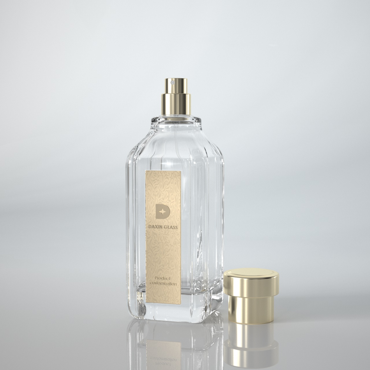 custom shaped perfume bottle