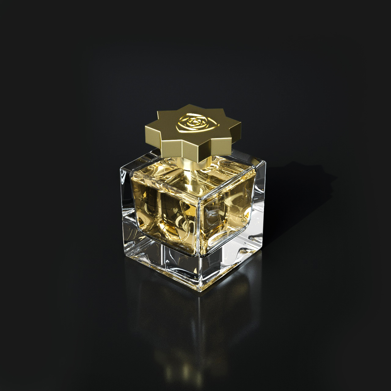 Botol Parfum Berbentuk Kubus Persegi 50ml