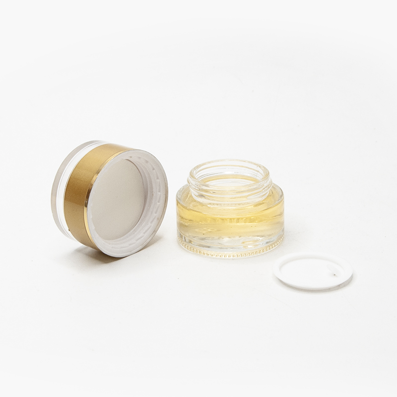 Stoples Kaca Bening Kosong untuk Krim Kosmetik, Ukuran 15g, 30g, 50g