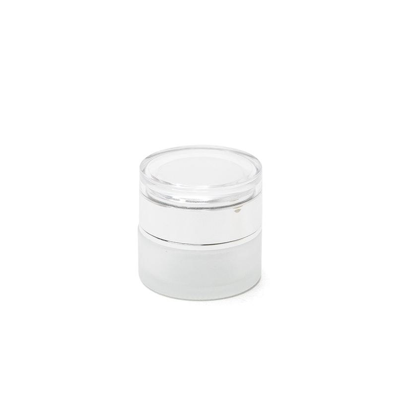 Stoples Kaca Bening Kosong untuk Krim Kosmetik, Ukuran 15g, 30g, 50g