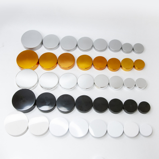 Toples Kaca Krim Amber Kosmetik dengan Tutup