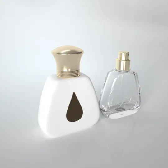 Botol Minyak Wangi Titisan Air Mata 50ml dengan Penutup