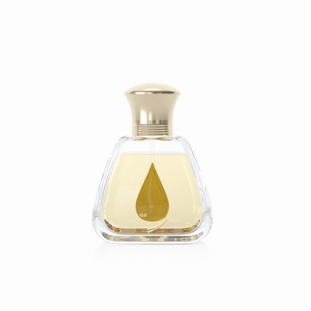 Botol Parfum Bentuk Tetesan Air Mata 50ml dengan Tutup