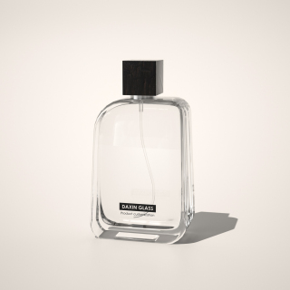 Botella de perfume de hombro inclinado de 100 ml