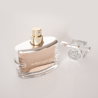 30ml Perfume Glass Bottle with Silver Bow Cap